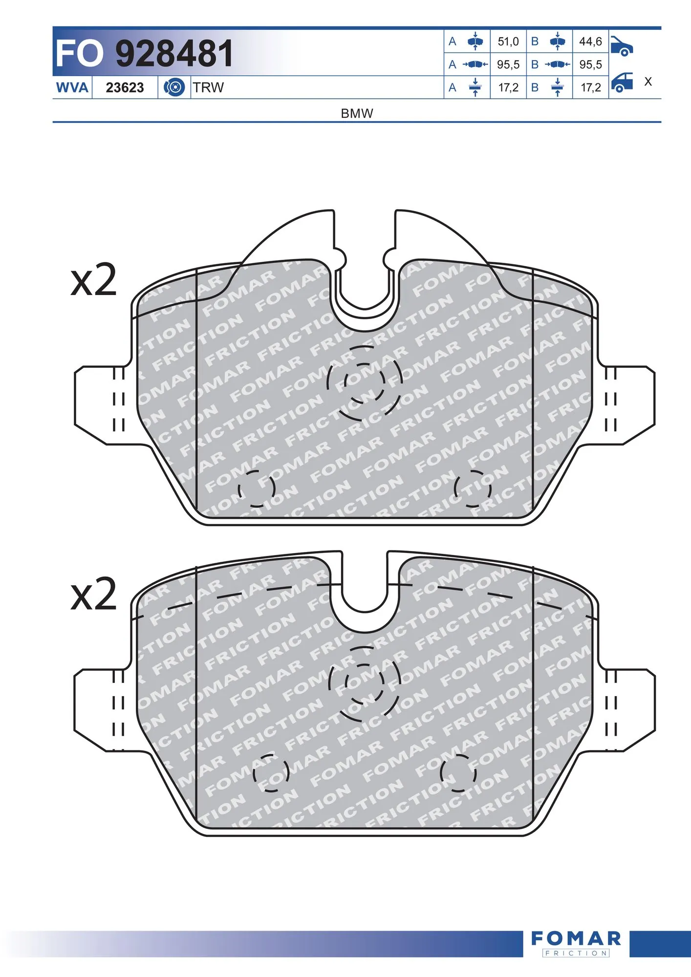 Brake Pad Set, disc brake